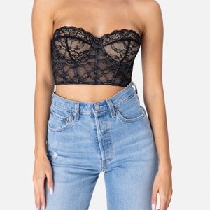 Adika Midnight Strapless Lace Corset